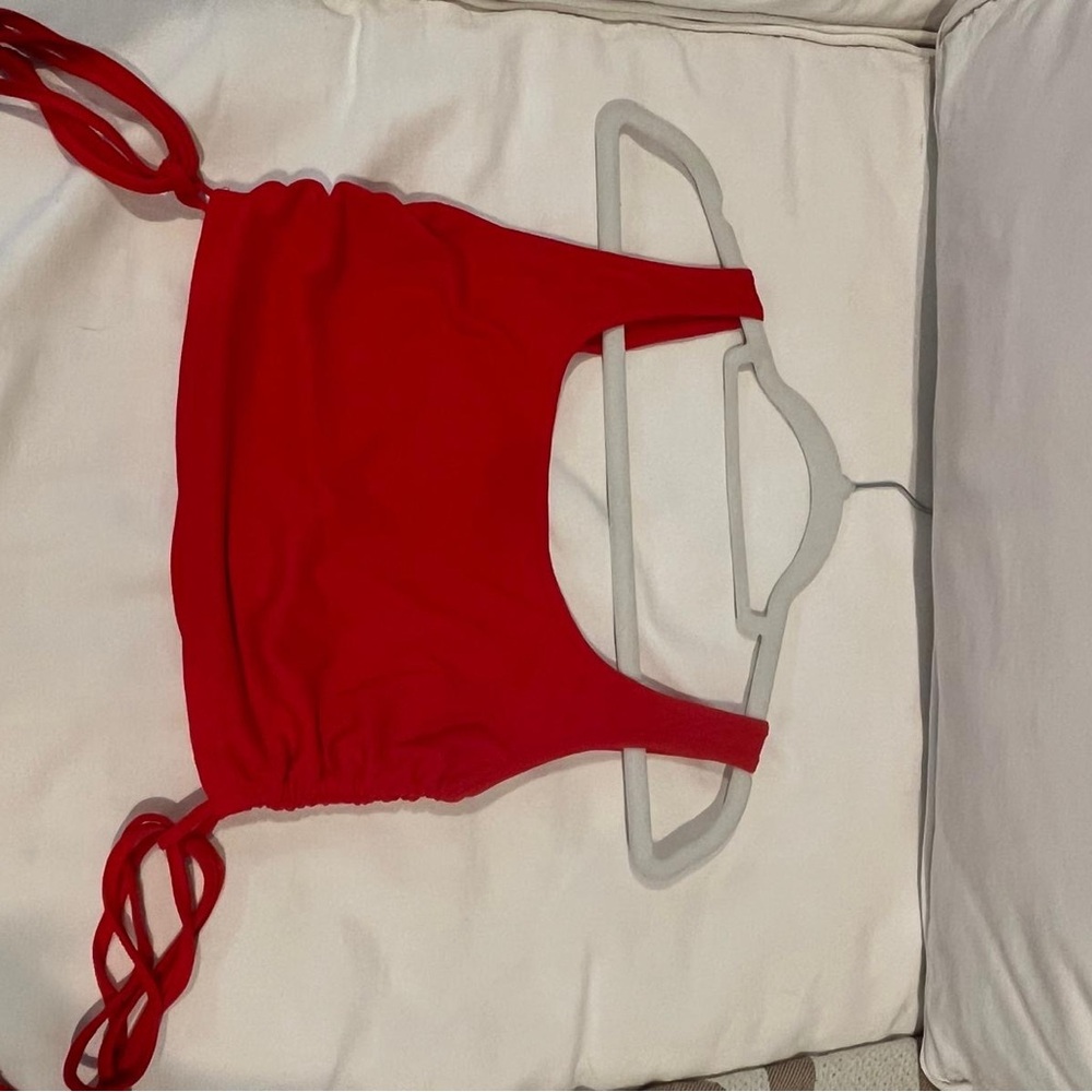 Red Strappy Crop Top